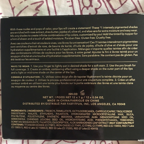 ISH Lip Statement Palette - Picture 3 of 4